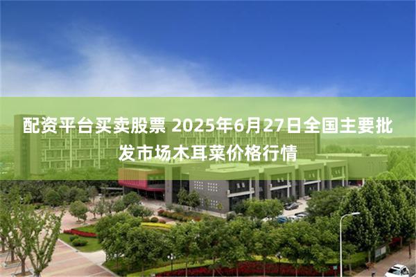 配资平台买卖股票 2025年6月27日全国主要批发市场木耳菜价格行情