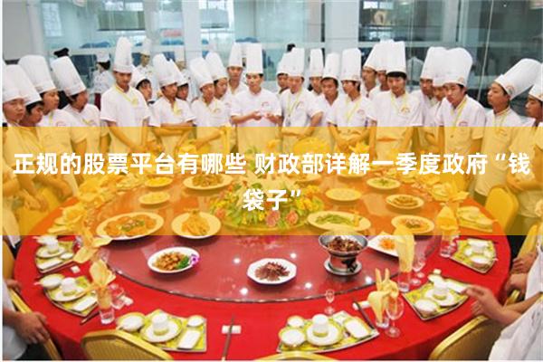 正规的股票平台有哪些 财政部详解一季度政府“钱袋子”