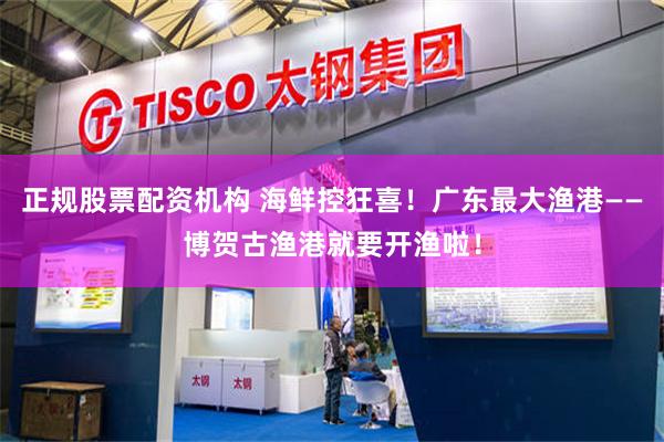 正规股票配资机构 海鲜控狂喜！广东最大渔港——博贺古渔港就要开渔啦！