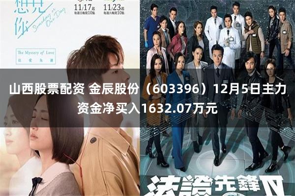 山西股票配资 金辰股份（603396）12月5日主力资金净买入1632.07万元