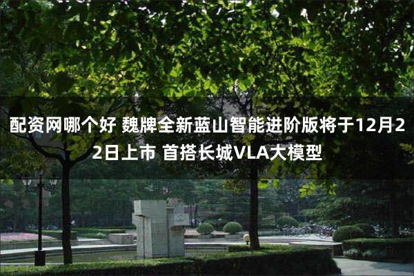 配资网哪个好 魏牌全新蓝山智能进阶版将于12月22日上市 首搭长城VLA大模型