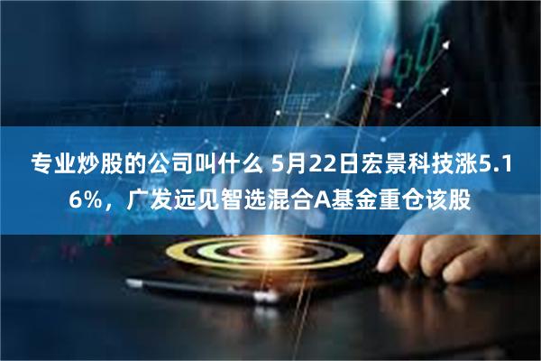 专业炒股的公司叫什么 5月22日宏景科技涨5.16%，广发远见智选混合A基金重仓该股