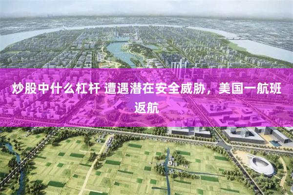 炒股中什么杠杆 遭遇潜在安全威胁，美国一航班返航