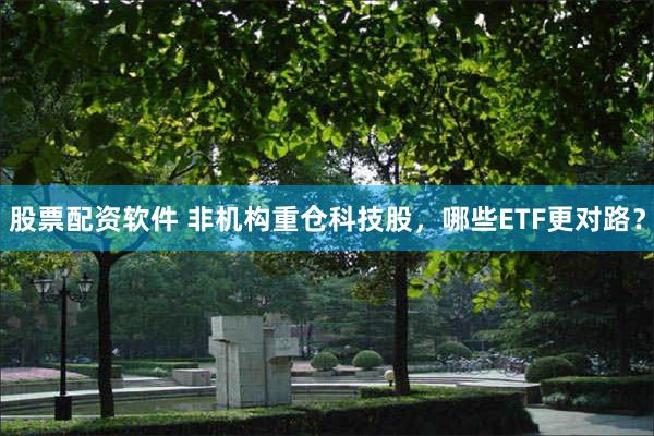 股票配资软件 非机构重仓科技股，哪些ETF更对路？